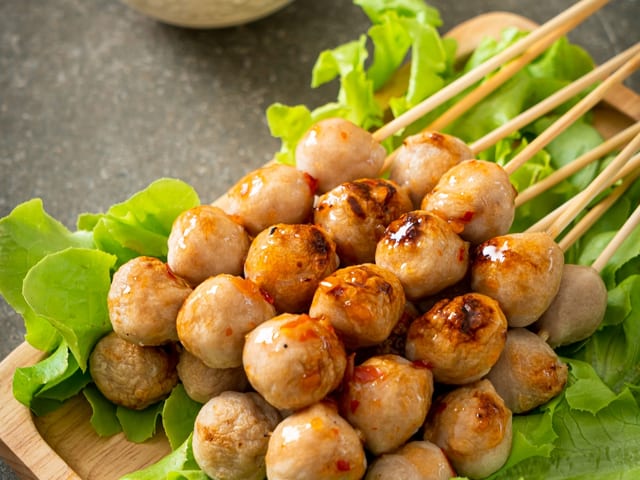 Grilled Meatballs.